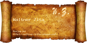 Waltner Zita névjegykártya